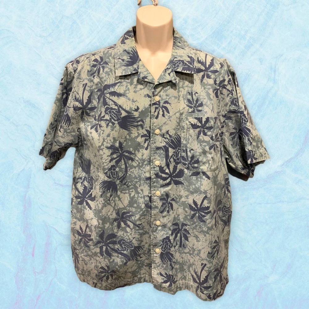 Vintage OP Hawaiian Camp Shirt Mens Size Medium 90s Ocean Pacific Y2K Cruise